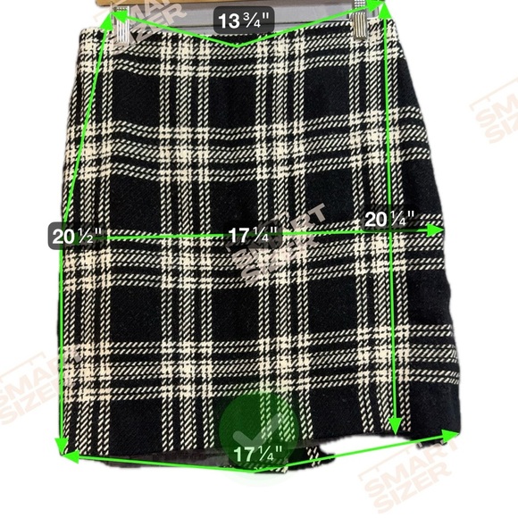 Talbots Black and White Checkered Pencil Skirt - Picture 2 of 4